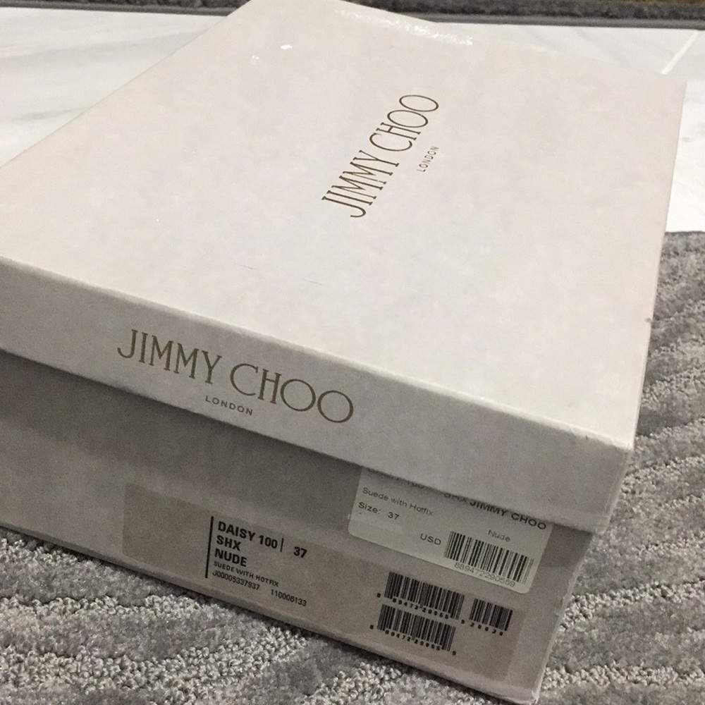 Size 7(37) nude Jimmy Choo heels